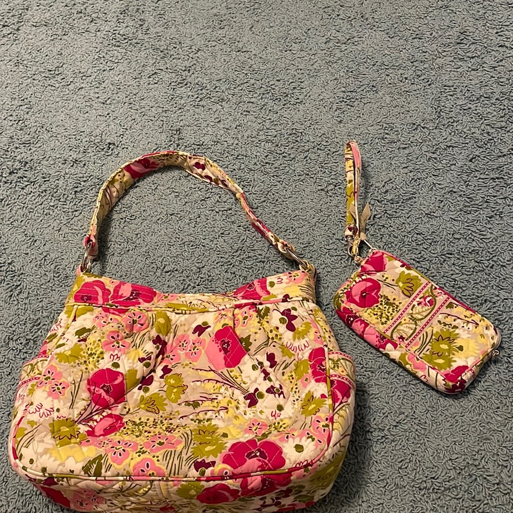 Vera Bradley purse and matching wristlet